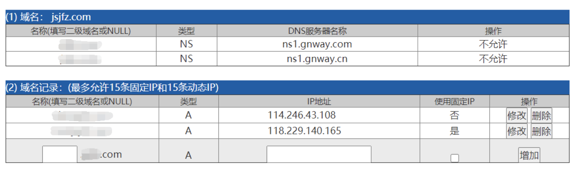 Godaddy域名解析设置